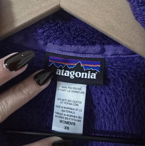 Patagonia Re Tool Snap T Pullover Fleece Sweater In Purple Size XS - Picture 4 of 5